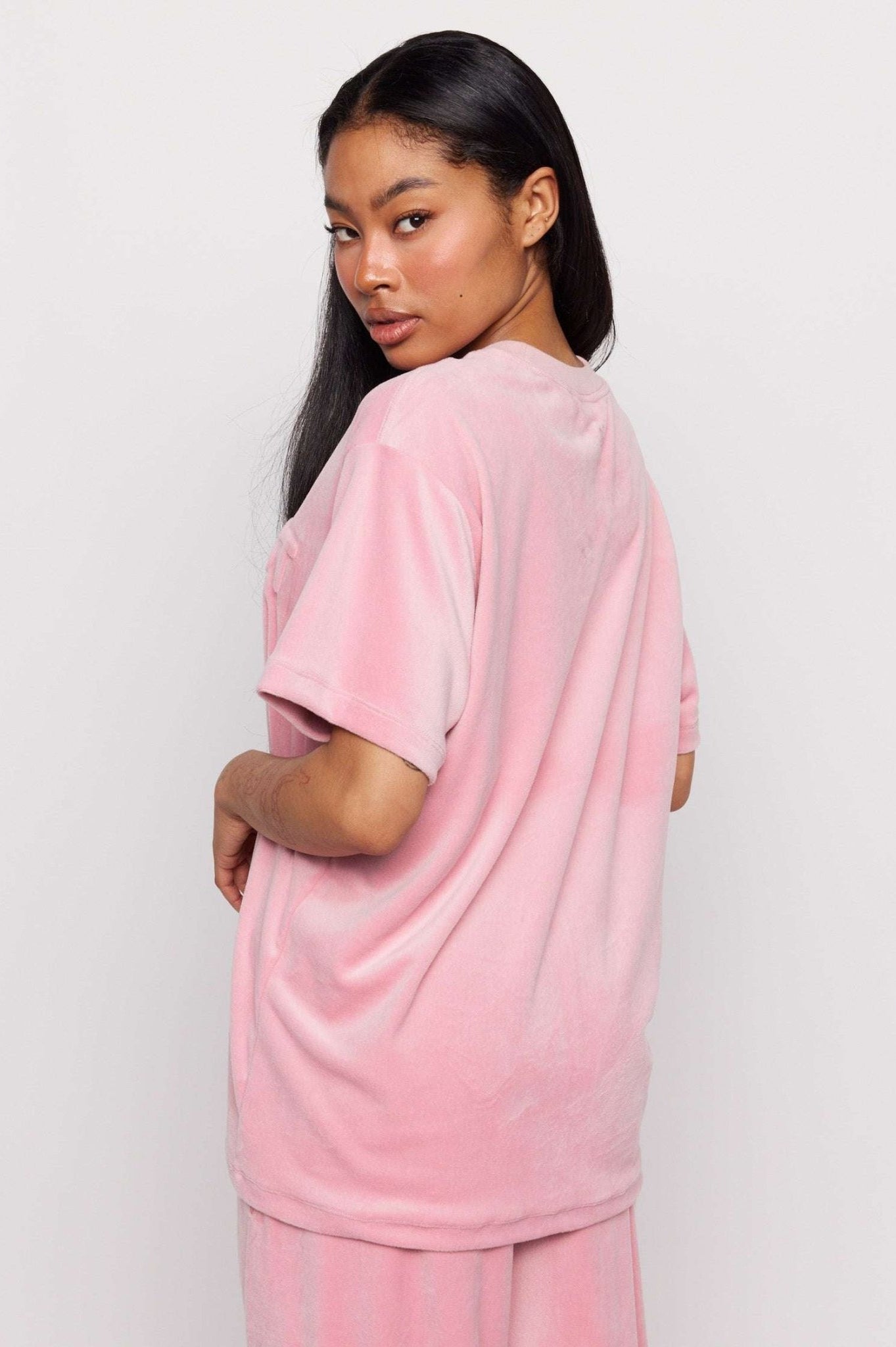 Shop Samii Ryan Samii Ryan Optimist Velour T-Shirt T-Shirts for women – premium loungewear and festival fashion at Spoiled Brat
