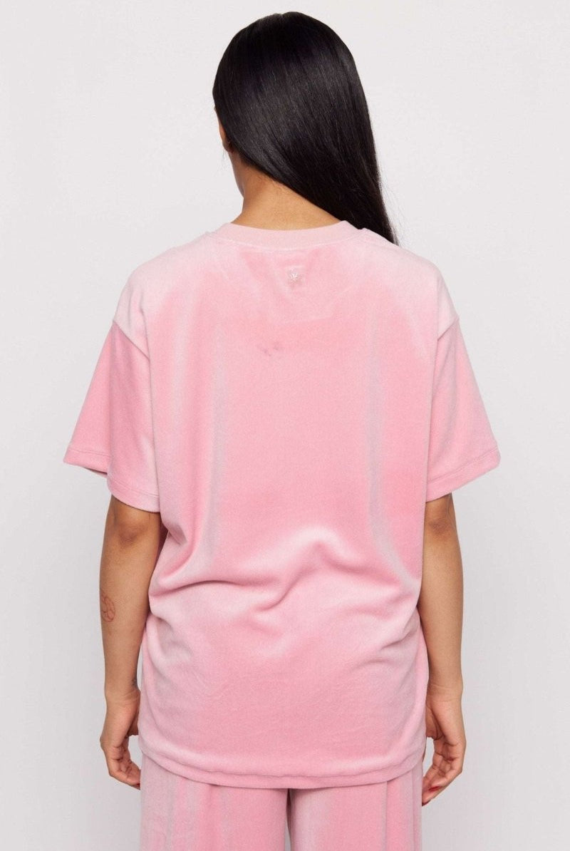 Shop Samii Ryan Samii Ryan Optimist Velour T-Shirt T-Shirts for women – premium loungewear and festival fashion at Spoiled Brat