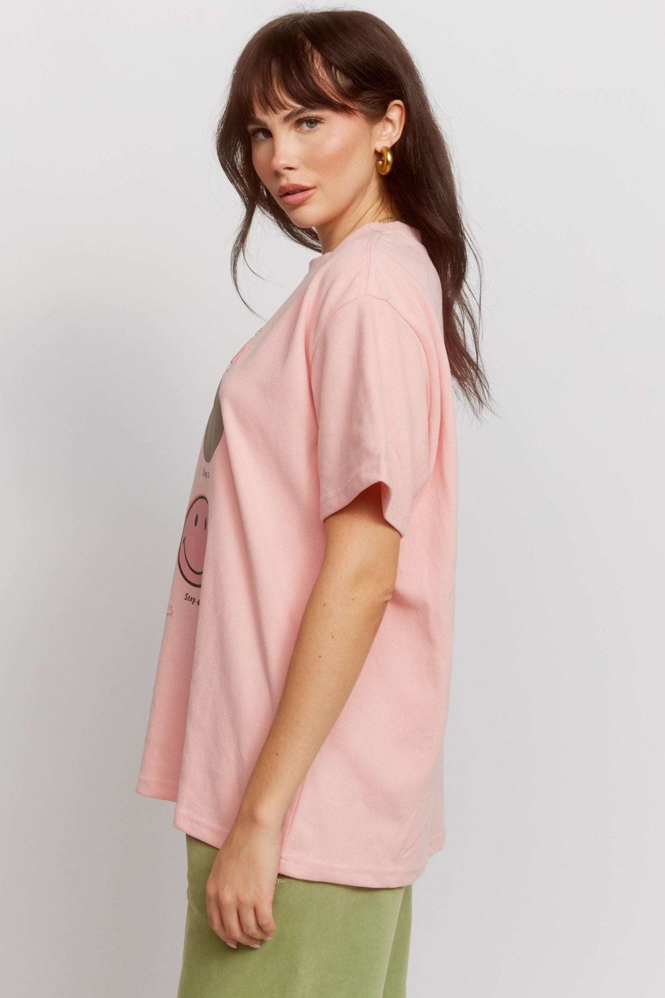 Shop Samii Ryan Samii Ryan Smiley® Good Day Oversized Tee T-Shirts for women – premium loungewear and festival fashion at Spoiled Brat