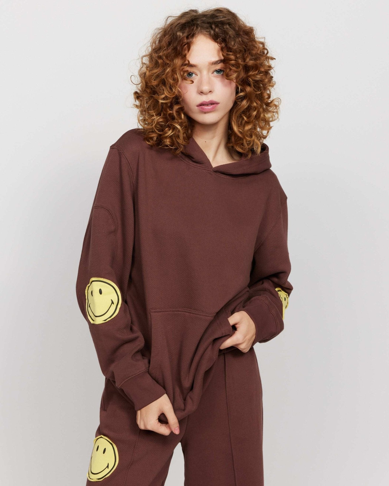 Shop Samii Ryan Samii Ryan Smiley® Oversized Hoodie Hooded Sweatshirt for women – premium loungewear and festival fashion at Spoiled Brat