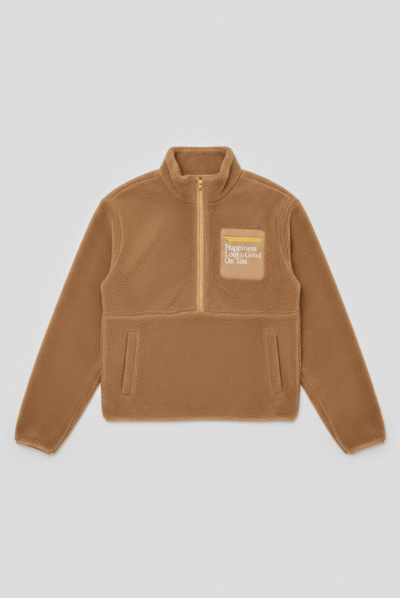 Shop Samii Ryan Samii Ryan Smiley® Sunshine Sherpa Jacket as seen on Sarah Jayne Dunn Jacket for women – premium loungewear and festival fashion at Spoiled Brat