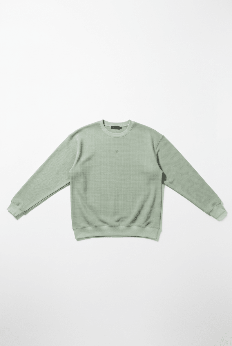 Shop Samii Ryan Samii Ryan Smiley® Thermal Crewneck Sweatshirt for women – premium loungewear and festival fashion at Spoiled Brat