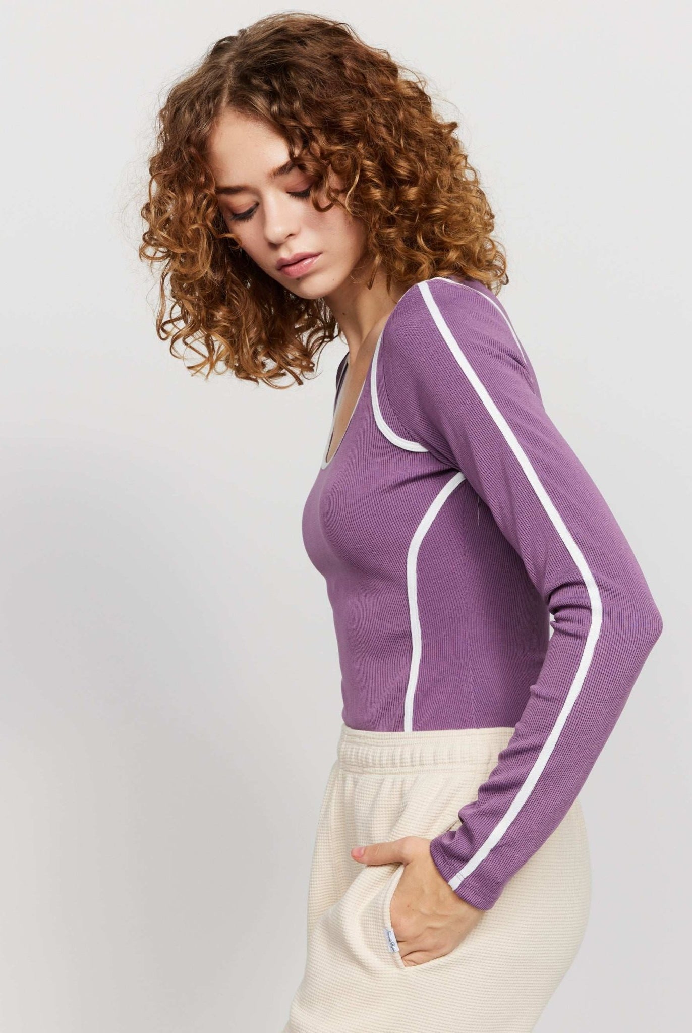 Shop Samii Ryan Samii Ryan The Royals Ribbed Bodysuit Bodysuit for women – premium loungewear and festival fashion at Spoiled Brat