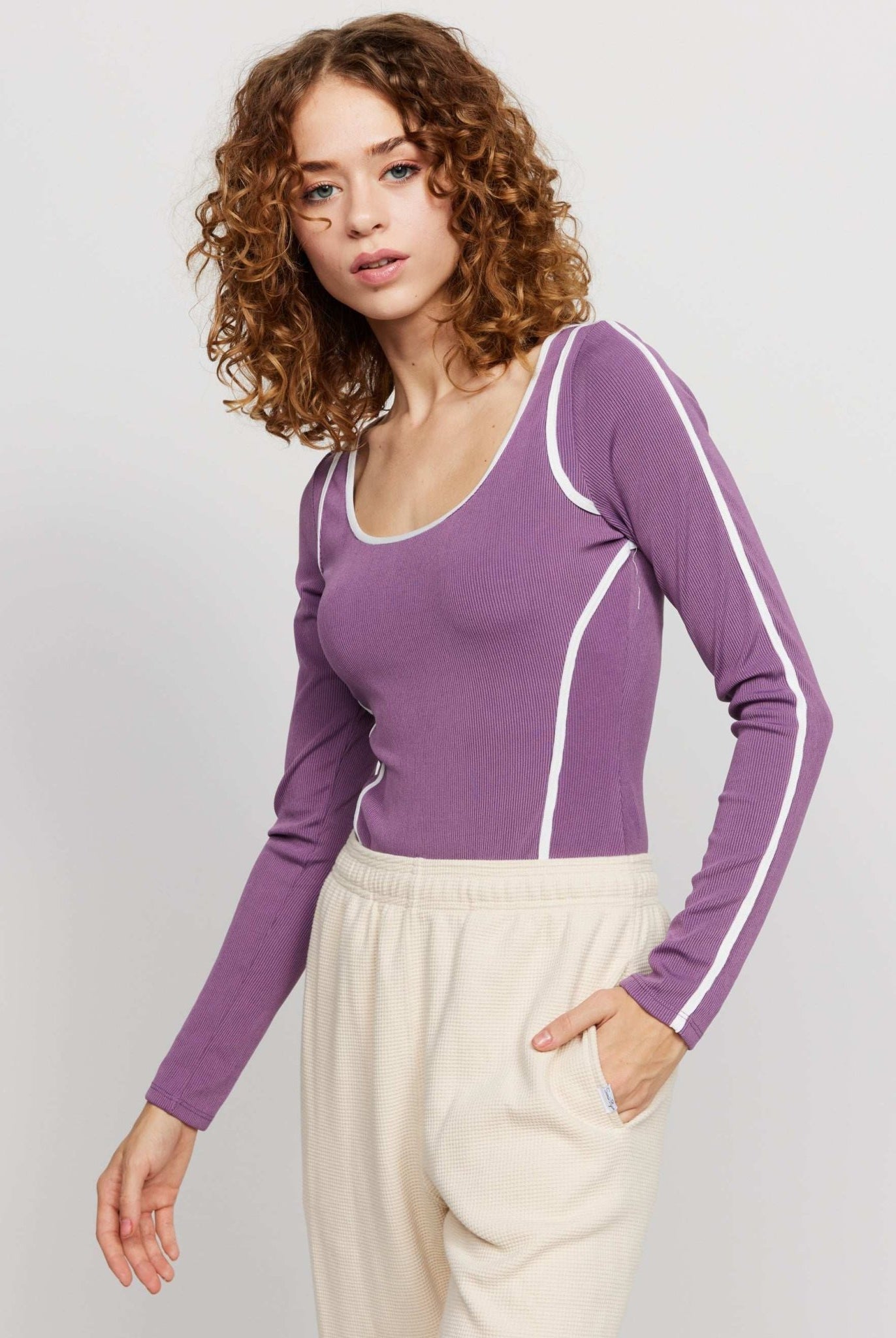 Shop Samii Ryan Samii Ryan The Royals Ribbed Bodysuit Bodysuit for women – premium loungewear and festival fashion at Spoiled Brat