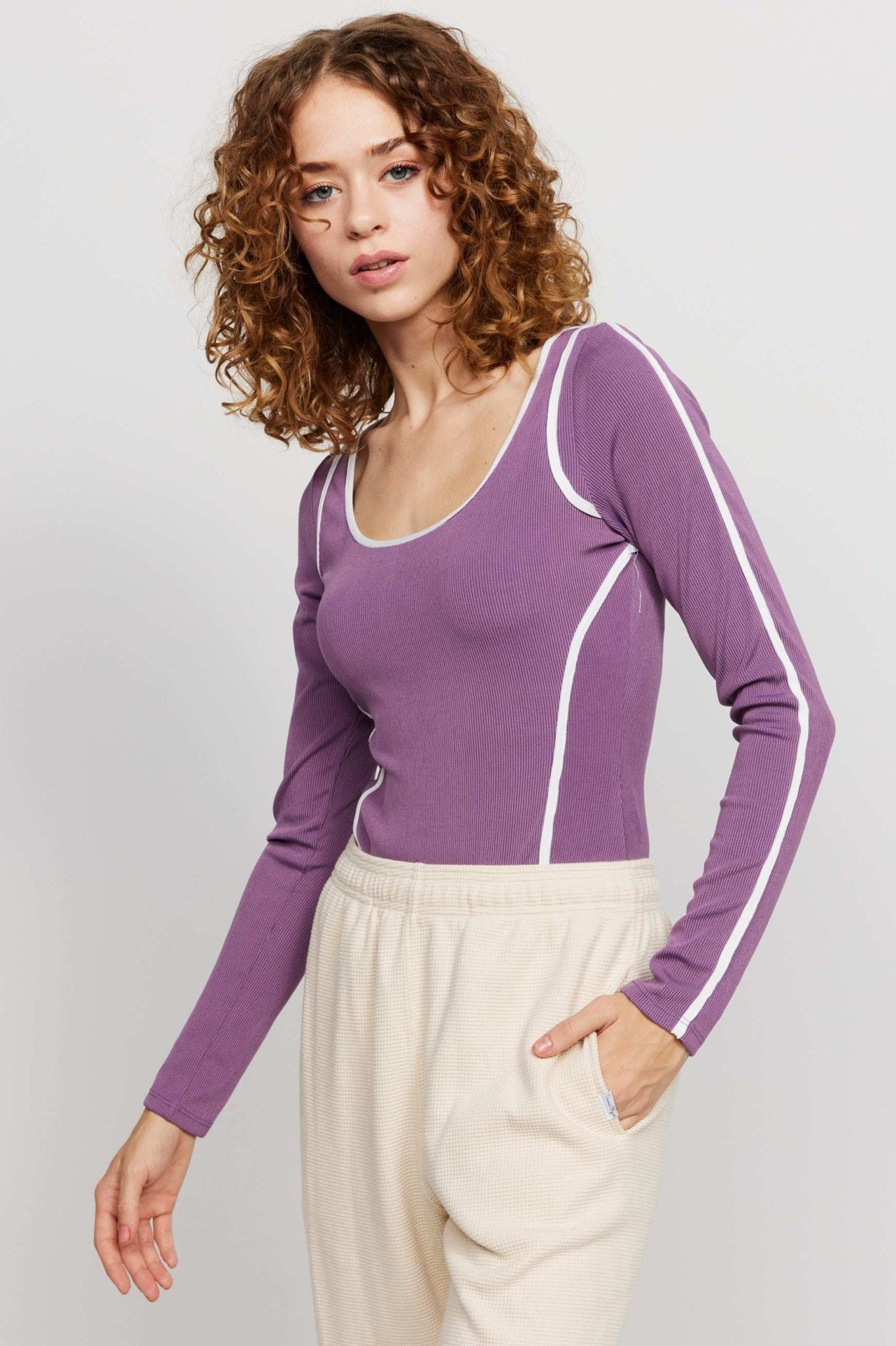 Shop Samii Ryan Samii Ryan The Royals Ribbed Bodysuit Bodysuit for women – premium loungewear and festival fashion at Spoiled Brat