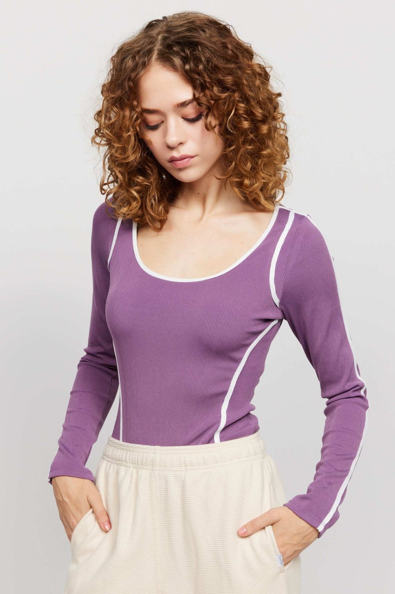 Shop Samii Ryan Samii Ryan The Royals Ribbed Bodysuit Bodysuit for women – premium loungewear and festival fashion at Spoiled Brat