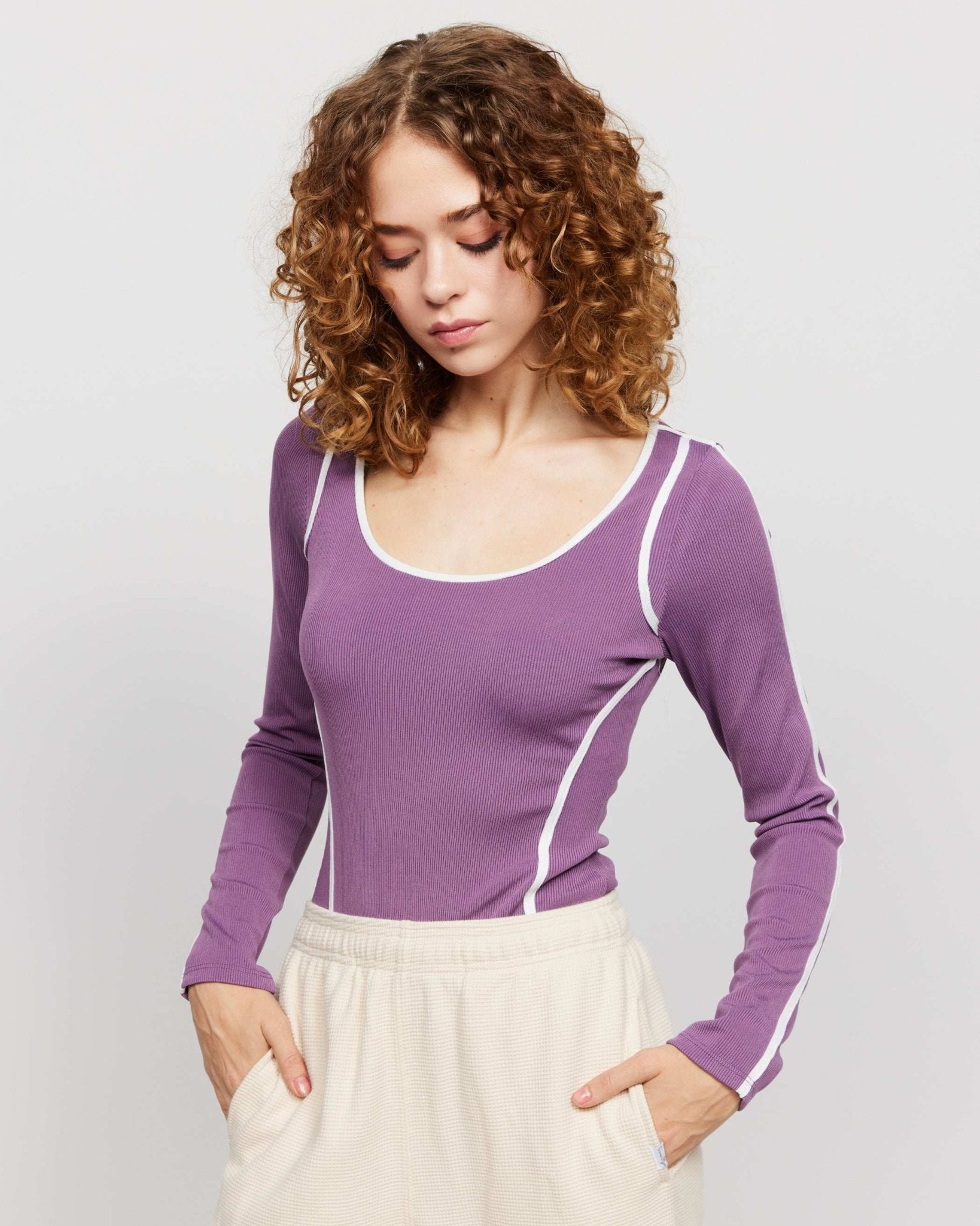 Shop Samii Ryan Samii Ryan The Royals Ribbed Bodysuit Bodysuit for women – premium loungewear and festival fashion at Spoiled Brat