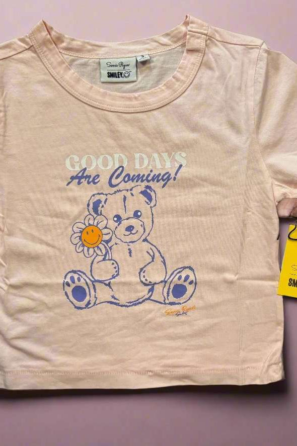 Shop Samii Ryan Samii Ryan x Smileyworld® Good Days Baby Tee T-Shirt for women – premium loungewear and festival fashion at Spoiled Brat