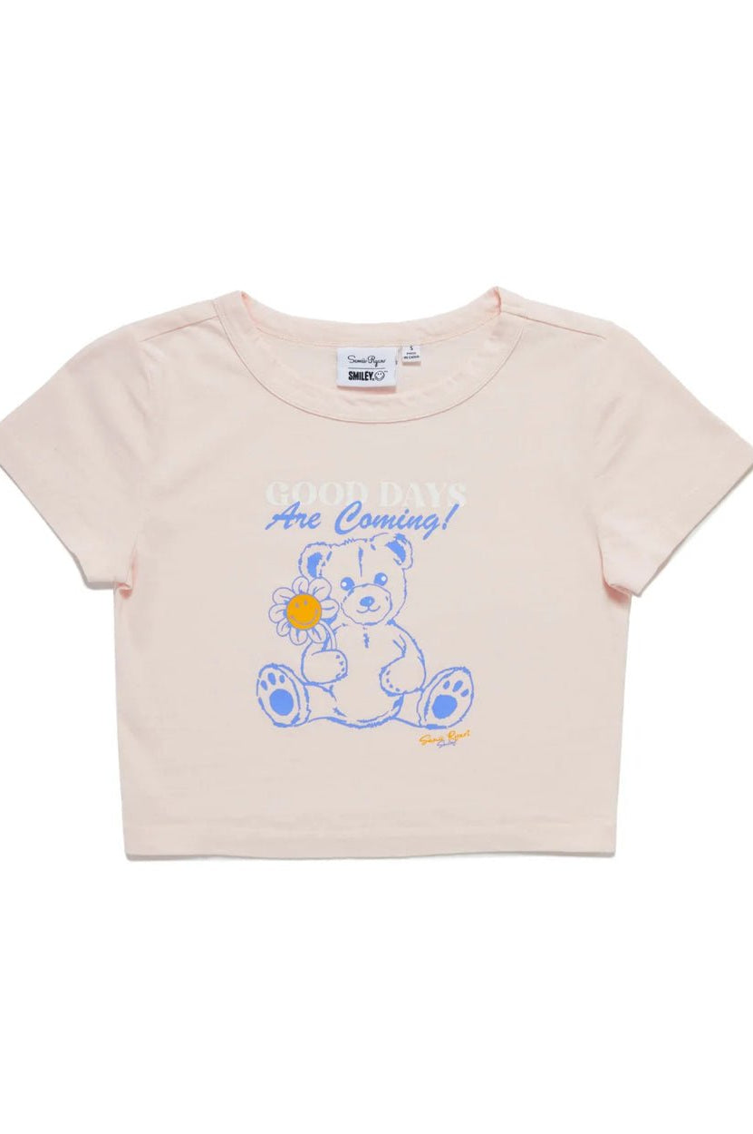 Shop Samii Ryan Samii Ryan x Smileyworld® Good Days Baby Tee T-Shirt for women – premium loungewear and festival fashion at Spoiled Brat