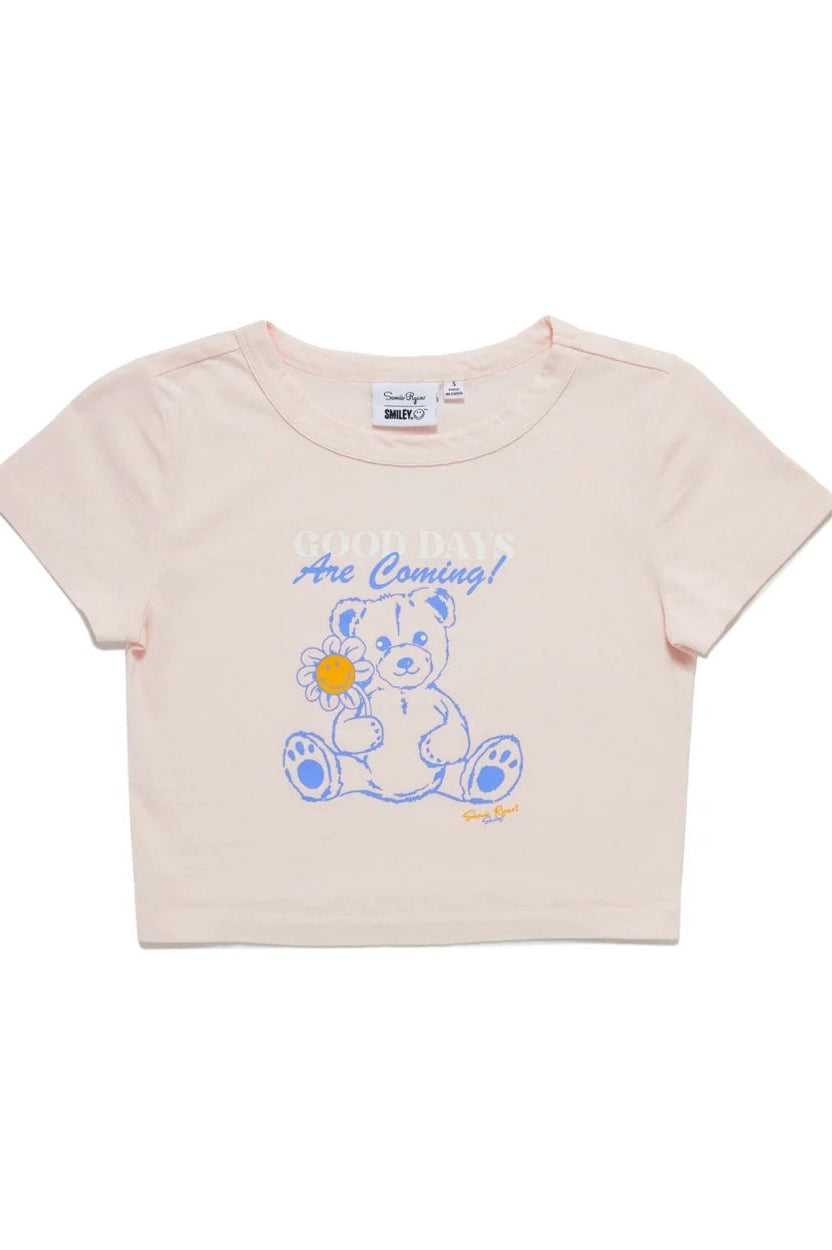 Shop Samii Ryan Samii Ryan x Smileyworld® Good Days Baby Tee T-Shirt for women – premium loungewear and festival fashion at Spoiled Brat