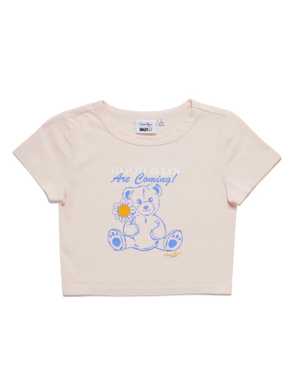 Shop Samii Ryan Samii Ryan x Smileyworld® Good Days Baby Tee T-Shirt for women – premium loungewear and festival fashion at Spoiled Brat