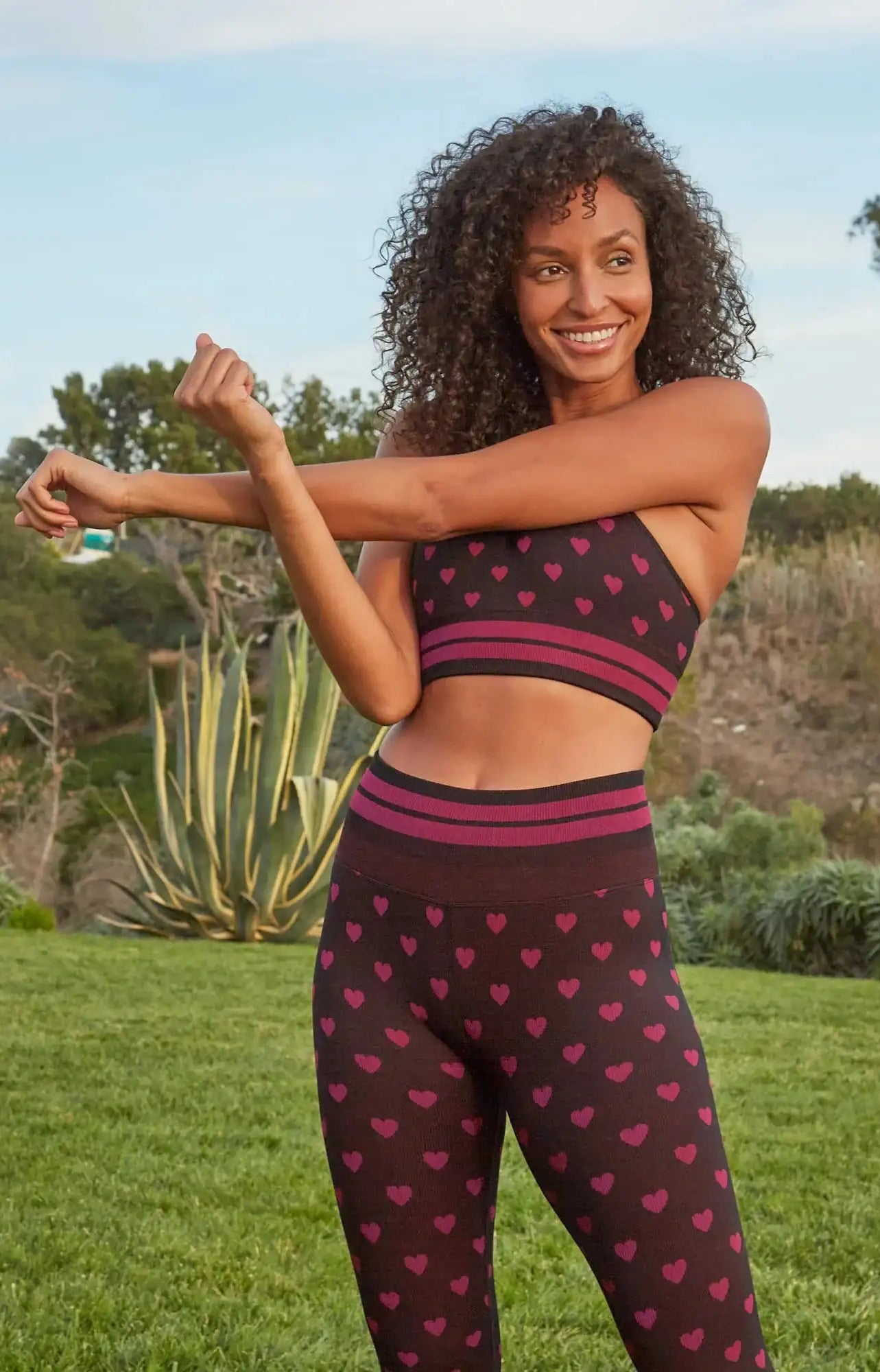 Spiritual Gangster Rosaline Love Sculpt Jacquard Seamless Leggings Leggings by Spiritual Gangster as seen on celebrities