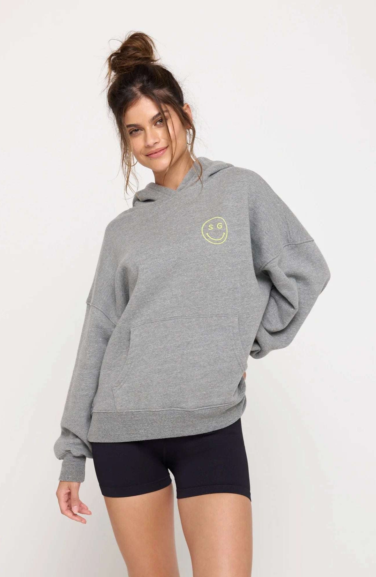 Spiritual Gangster SG Smiley Easy Hoodie by Spiritual Gangster – Hooded Sweatshirt – S | Spoiled Brat UK