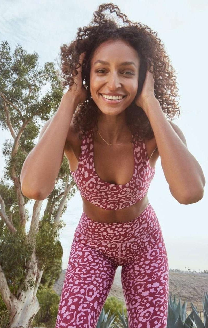 Spiritual Gangster Studio Eco Jersey Sports Bra Cropped Top by Spiritual Gangster as seen on celebrities