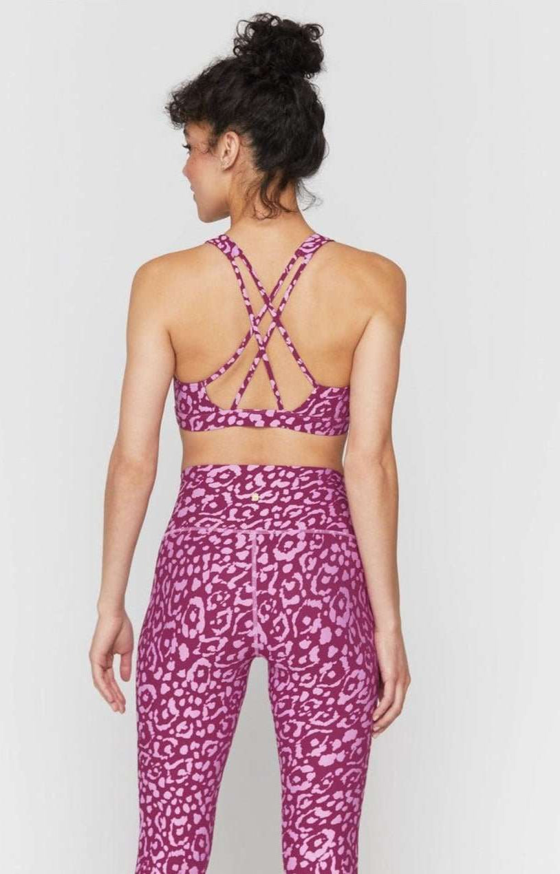 Spiritual Gangster Studio Eco Jersey Sports Bra Cropped Top by Spiritual Gangster as seen on celebrities