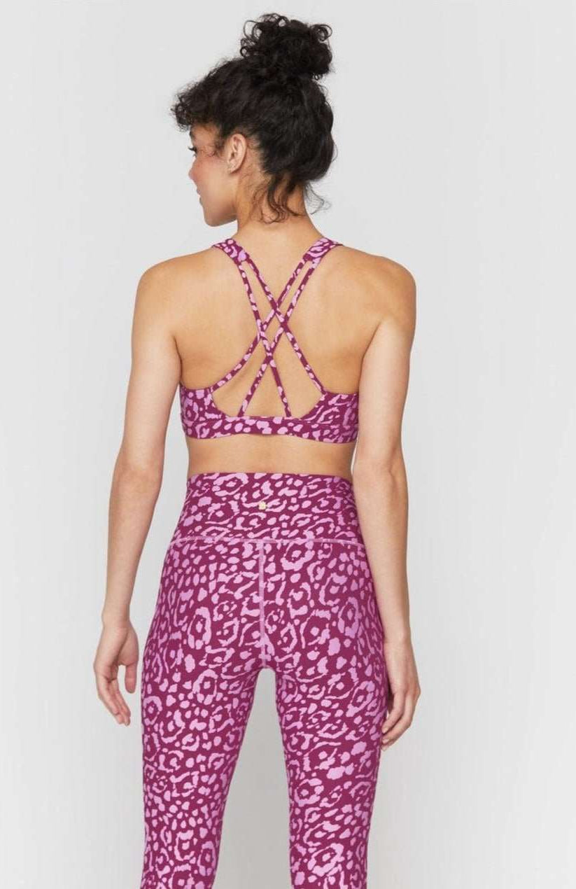 Spiritual Gangster Studio Eco Jersey Sports Bra Cropped Top by Spiritual Gangster as seen on celebrities