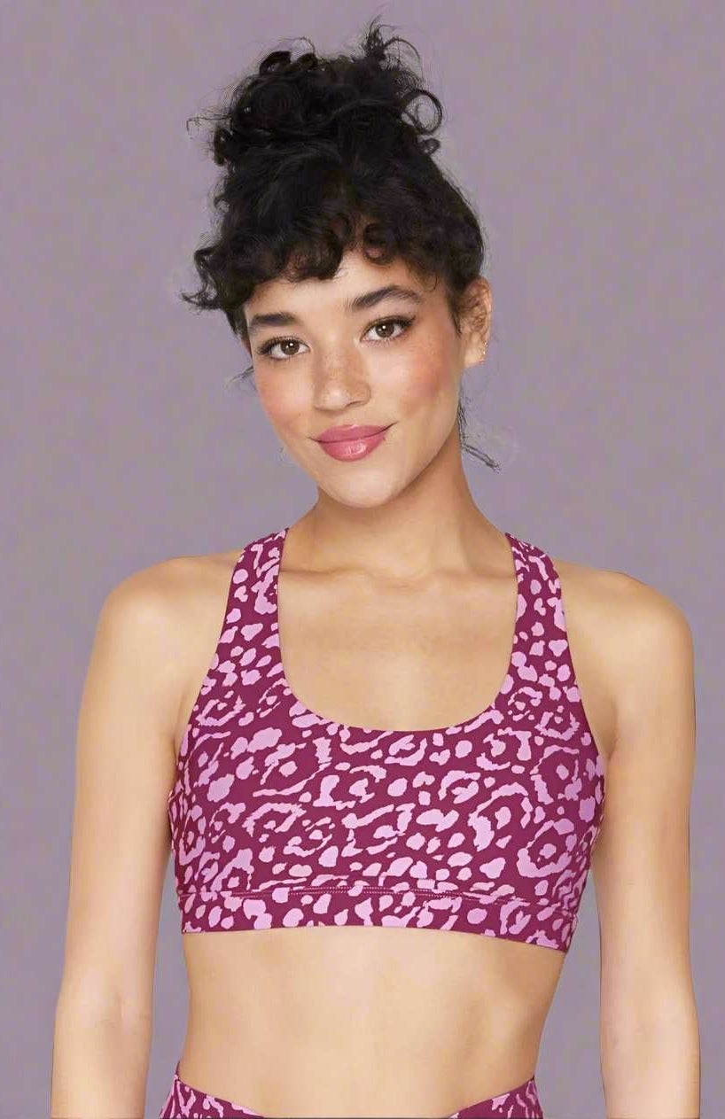 Spiritual Gangster Studio Eco Jersey Sports Bra Cropped Top by Spiritual Gangster as seen on celebrities