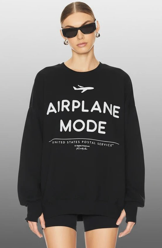 Shop The Laundry Room The Laundry Room Airplane Mode Sweater Jumper for women – premium loungewear and festival fashion at Spoiled Brat