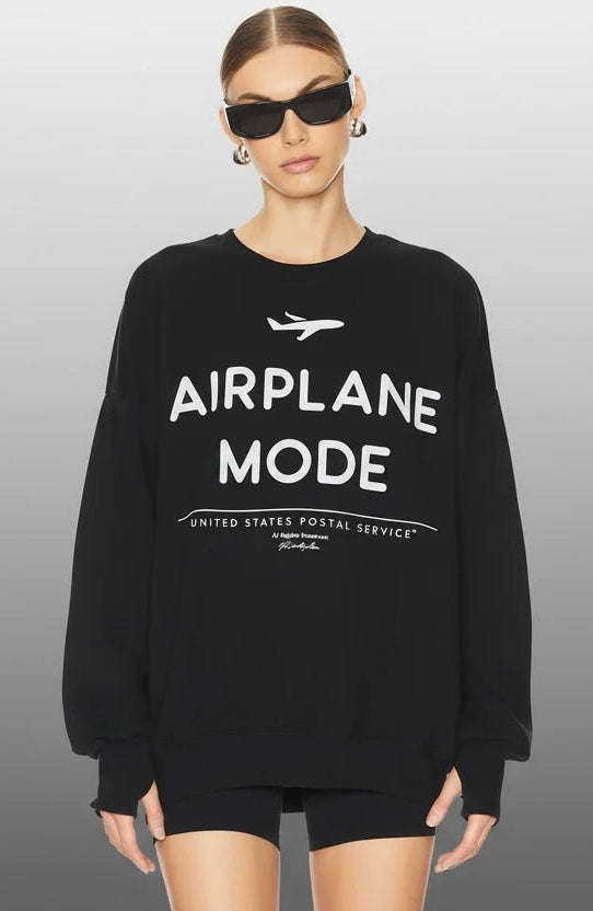 Shop The Laundry Room The Laundry Room Airplane Mode Sweater Jumper for women – premium loungewear and festival fashion at Spoiled Brat