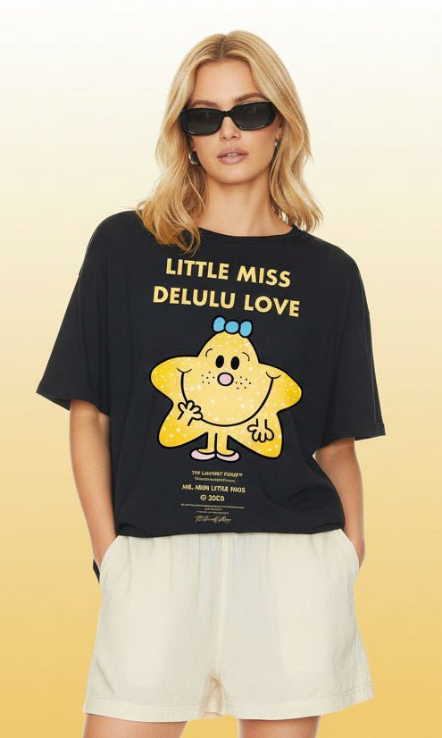 The Laundry Room Little Miss Delulu Love Oversized Tee by The Laundry Room – T-Shirt – S | Spoiled Brat UK