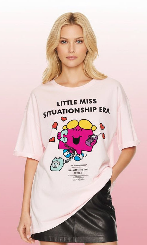 The Laundry Room Little Miss Situationship Era Oversized Tee by The Laundry Room – T-Shirt – S | Spoiled Brat UK
