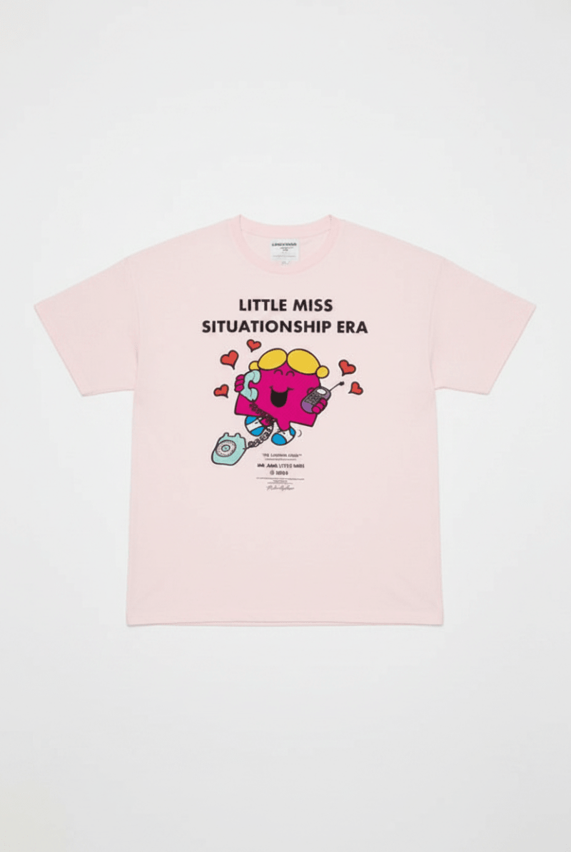 Shop The Laundry Room The Laundry Room Little Miss Situationship Era Oversized Tee T-Shirt for women – premium loungewear and festival fashion at Spoiled Brat