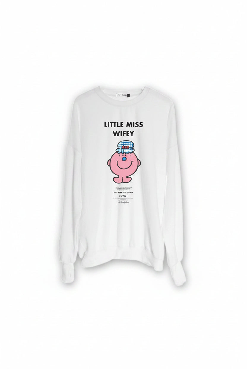 Shop The Laundry Room The Laundry Room Little Miss Wifey Sweater Jumper for women – premium loungewear and festival fashion at Spoiled Brat