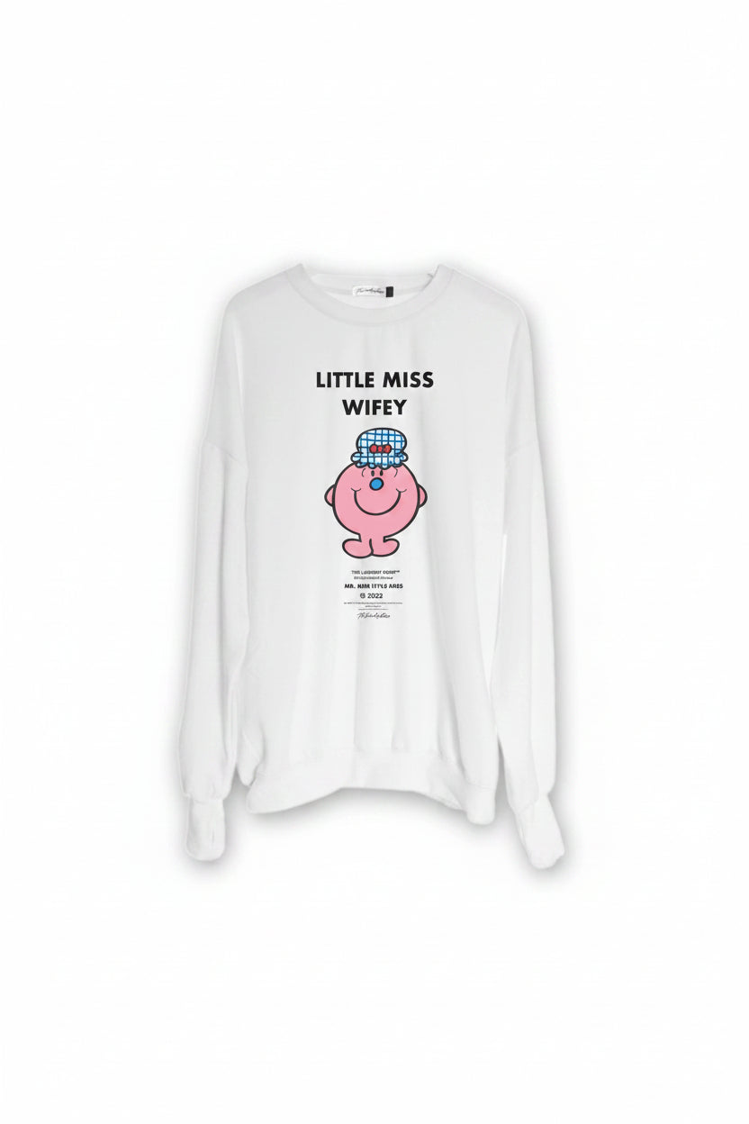 Shop The Laundry Room The Laundry Room Little Miss Wifey Sweater Jumper for women – premium loungewear and festival fashion at Spoiled Brat