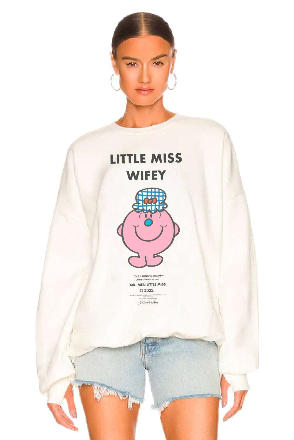 Shop The Laundry Room The Laundry Room Little Miss Wifey Sweater Jumper for women – premium loungewear and festival fashion at Spoiled Brat
