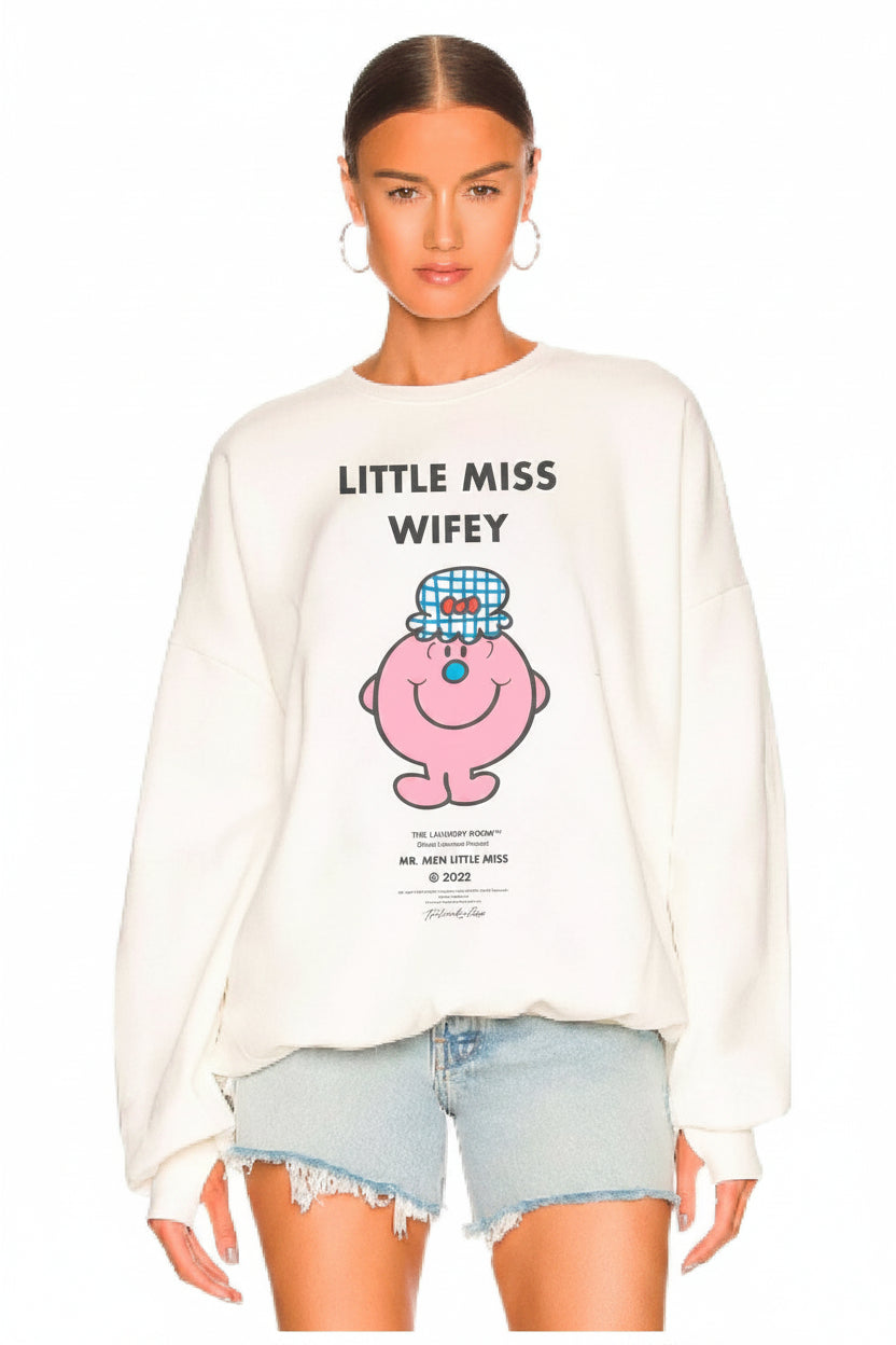 Shop The Laundry Room The Laundry Room Little Miss Wifey Sweater Jumper for women – premium loungewear and festival fashion at Spoiled Brat