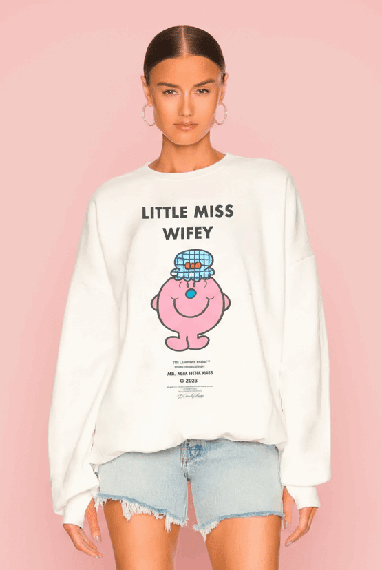 Shop The Laundry Room The Laundry Room Little Miss Wifey Sweater Jumper for women – premium loungewear and festival fashion at Spoiled Brat