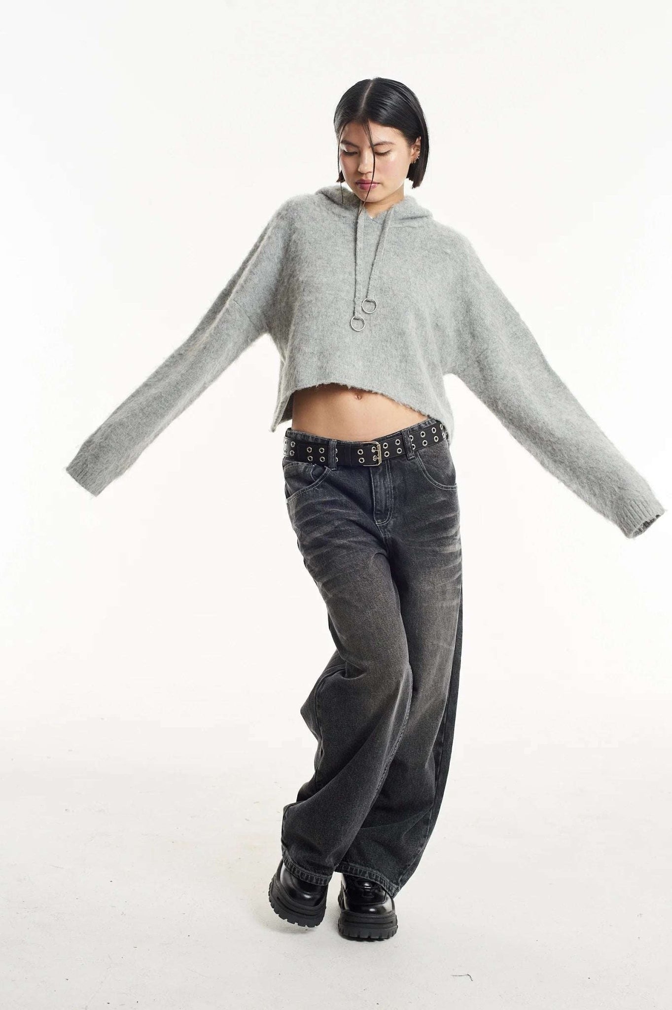 Shop The Ragged Priest The Ragged Priest Arctic Fluffy Knit Hoodie Hoodie for women – premium loungewear and festival fashion at Spoiled Brat