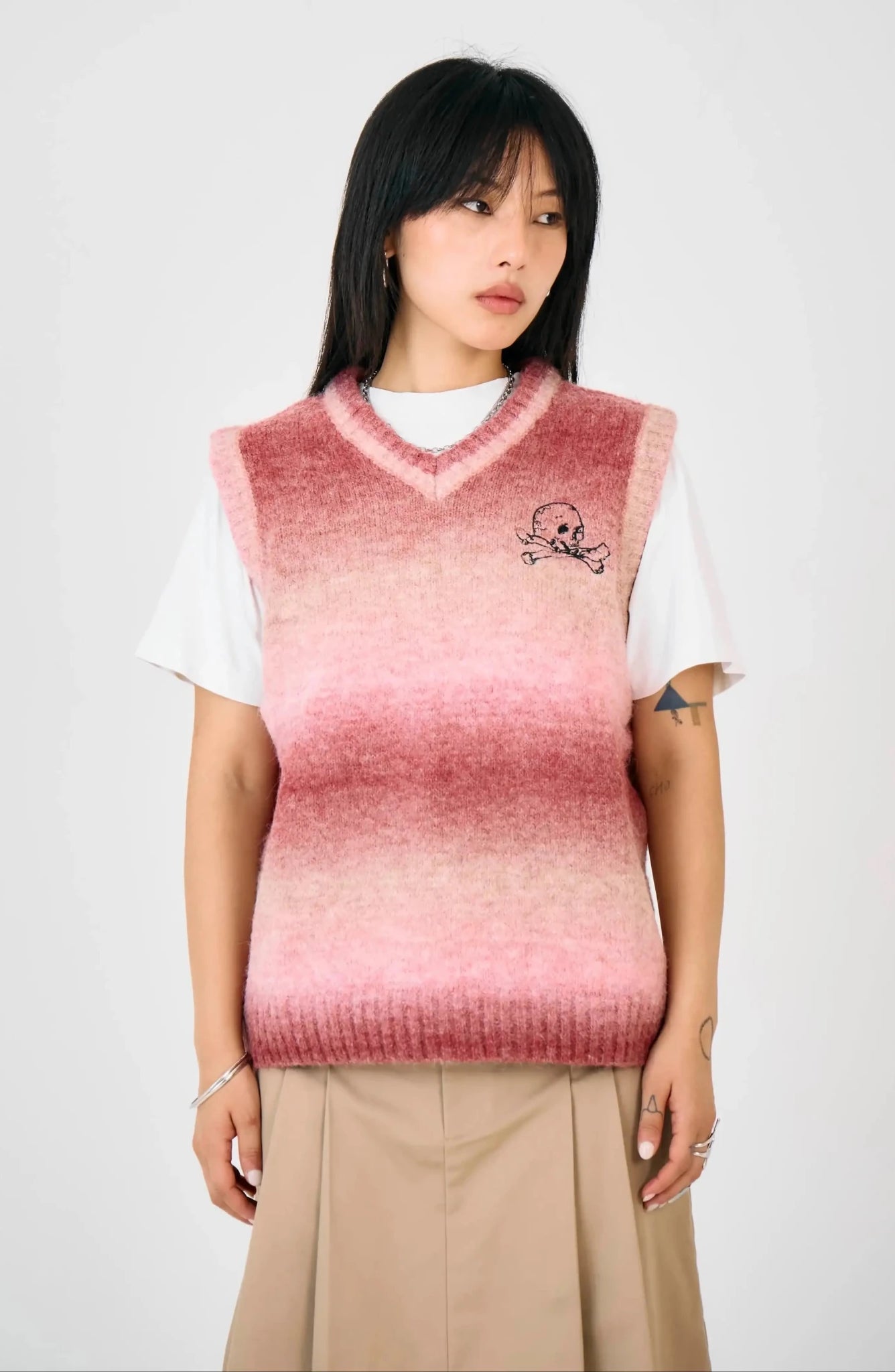 Shop The Ragged Priest The Ragged Priest Club Spacedye Knit Vest Top Jumper for women – premium loungewear and festival fashion at Spoiled Brat