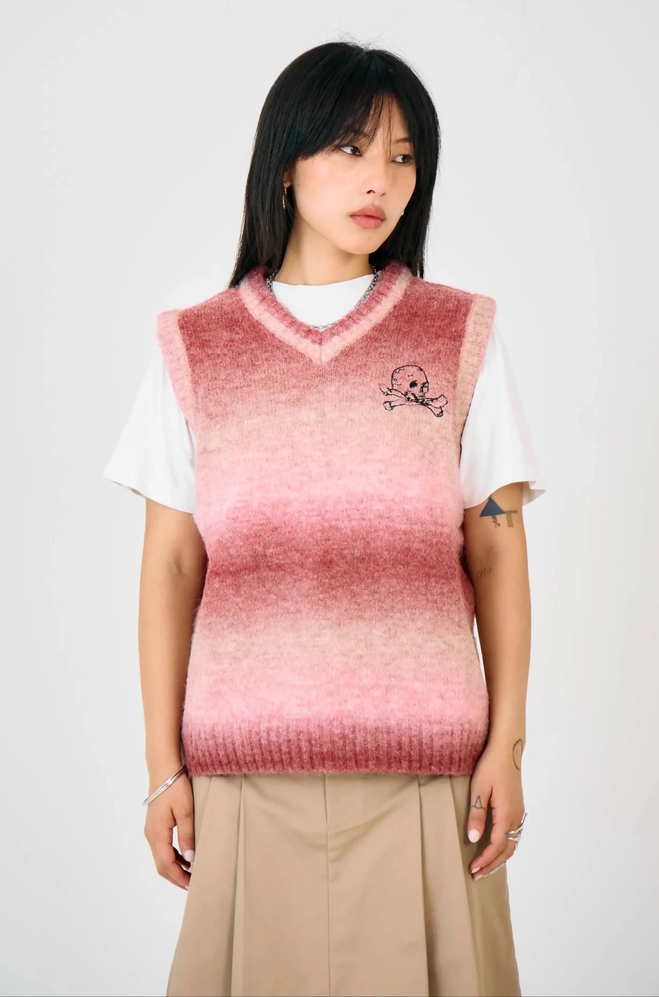 Shop The Ragged Priest The Ragged Priest Club Spacedye Knit Vest Top Jumper for women – premium loungewear and festival fashion at Spoiled Brat