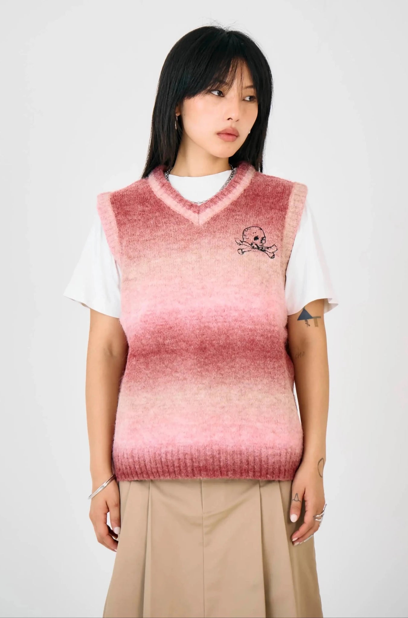 Shop The Ragged Priest The Ragged Priest Club Spacedye Knit Vest Top Jumper for women – premium loungewear and festival fashion at Spoiled Brat