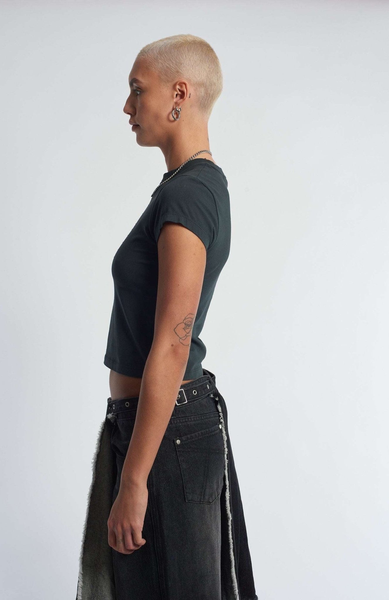 Shop The Ragged Priest The Ragged Priest Cross My Heart Baby Tee Top for women – premium loungewear and festival fashion at Spoiled Brat