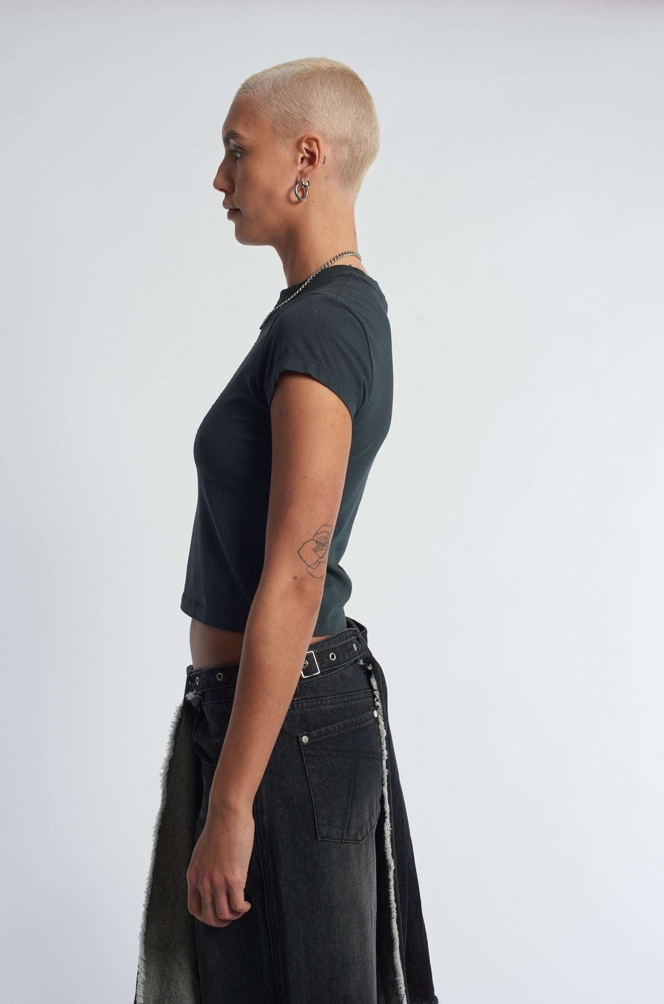 Shop The Ragged Priest The Ragged Priest Cross My Heart Baby Tee Top for women – premium loungewear and festival fashion at Spoiled Brat