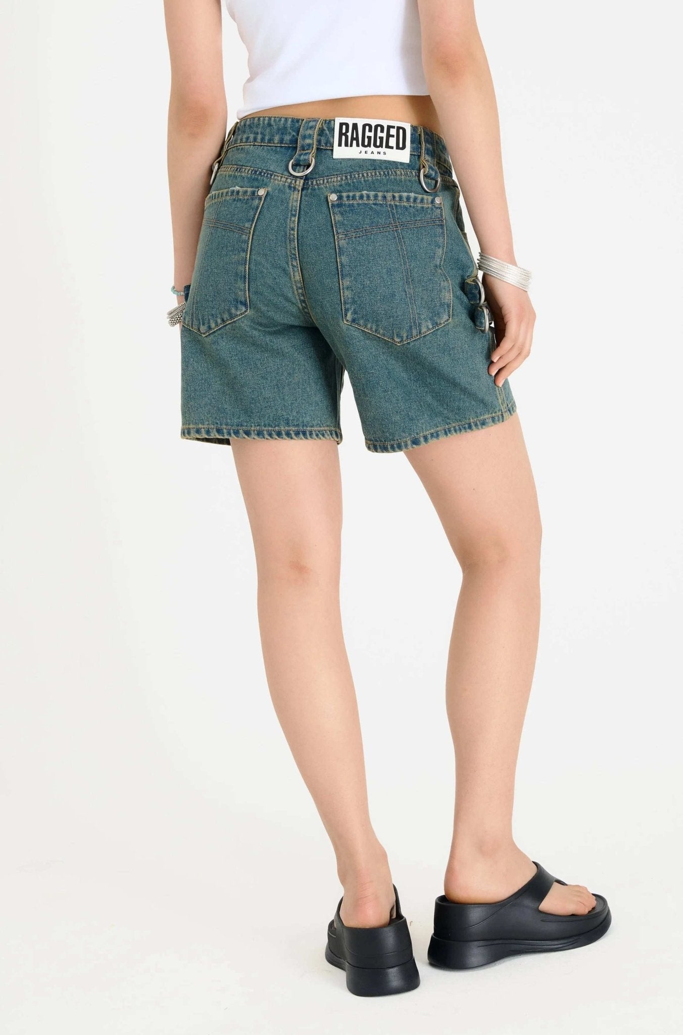 The Ragged Priest Dirty Wash Bondage Dad Shorts by The Ragged Priest – Shorts – 24" | Spoiled Brat UK