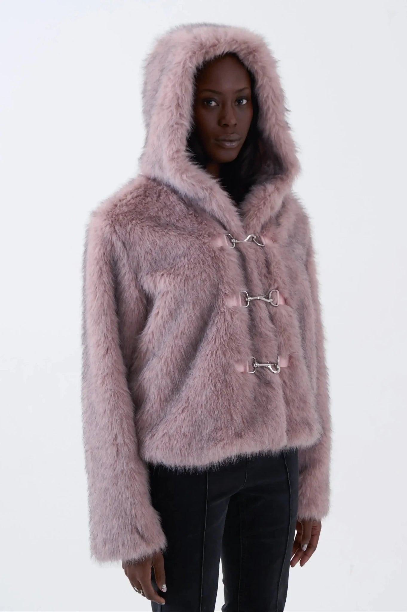 The Ragged Priest Julia Pink Faux Fur Coat - Spoiled Brat