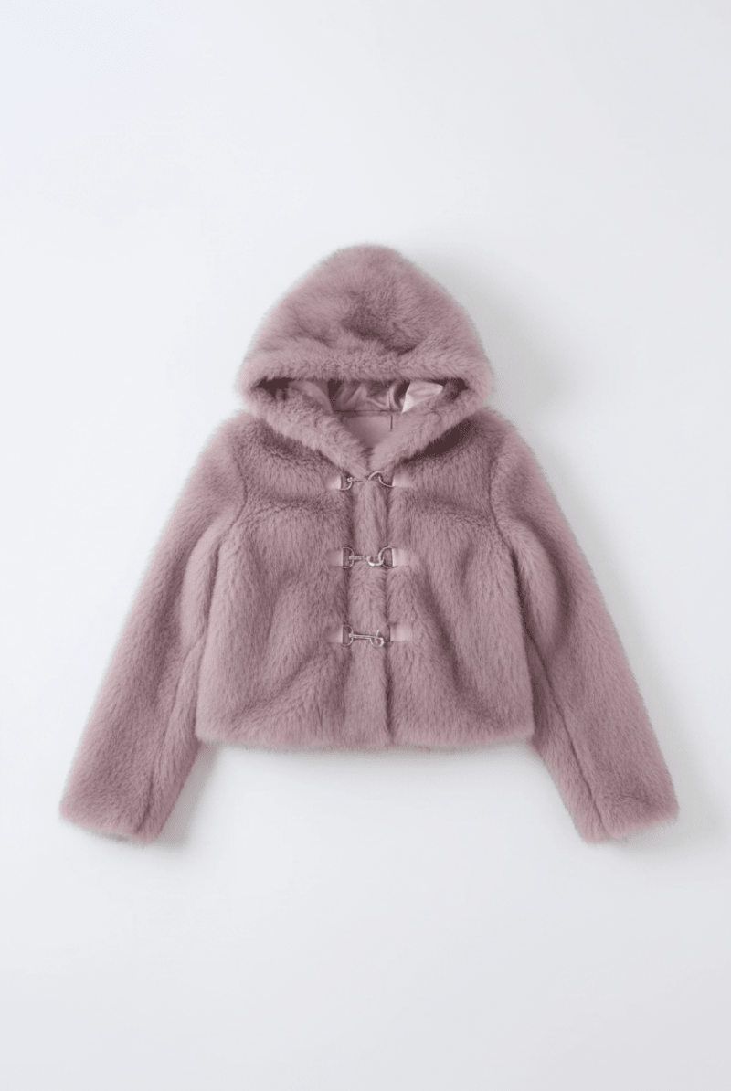 Shop The Ragged Priest The Ragged Priest Julia Pink Faux Fur Coat Jacket for women – premium loungewear and festival fashion at Spoiled Brat
