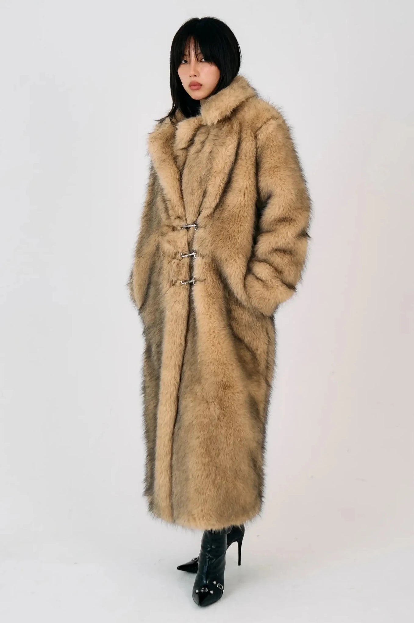The Ragged Priest Tara Maxi Faux Fur Coat - Spoiled Brat