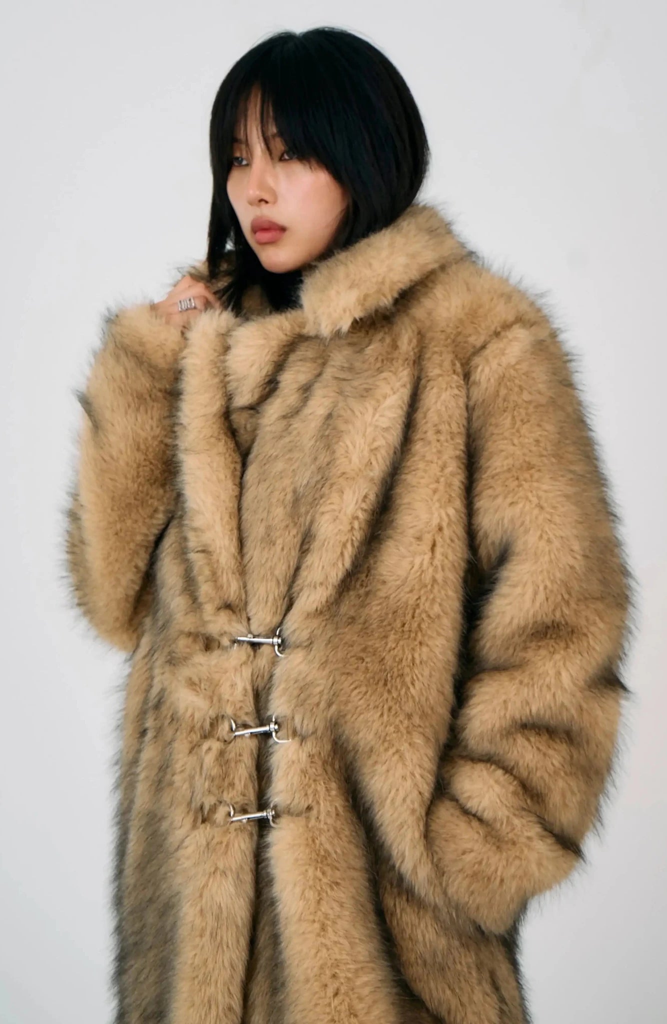 Shop The Ragged Priest The Ragged Priest Tara Maxi Faux Fur Coat Jacket for women – premium loungewear and festival fashion at Spoiled Brat