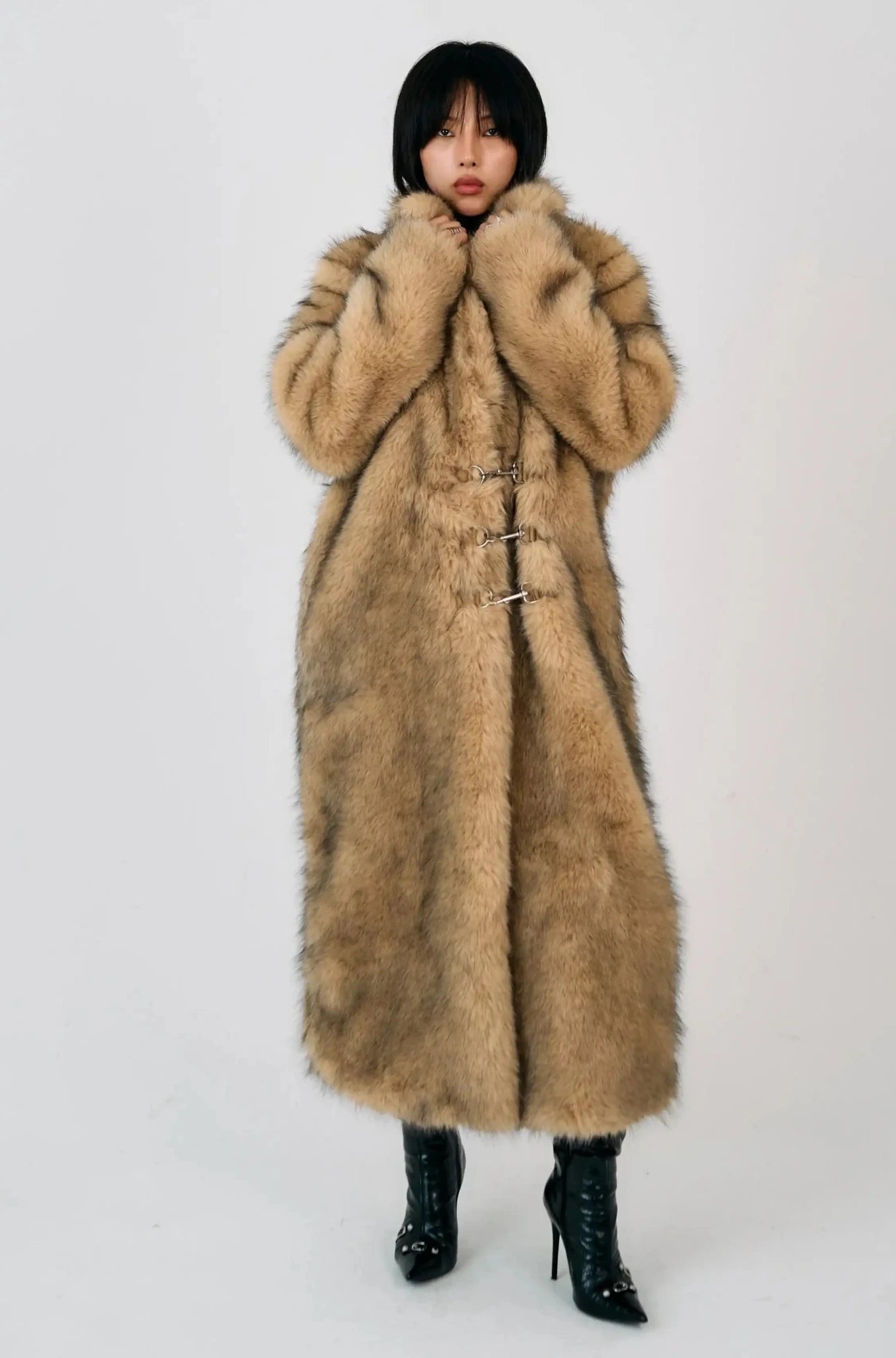 Shop The Ragged Priest The Ragged Priest Tara Maxi Faux Fur Coat Jacket for women – premium loungewear and festival fashion at Spoiled Brat