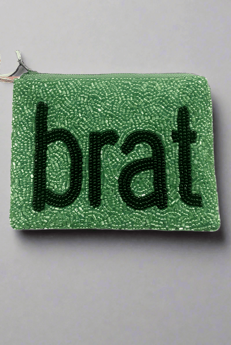 Shop Tiana New York Tiana Designs Hand Beaded BRAT Coin Purse Purse for women – premium loungewear and festival fashion at Spoiled Brat