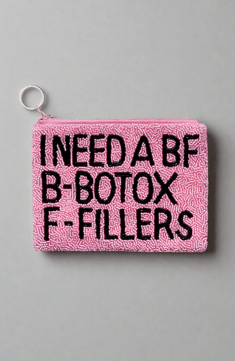 Shop Tiana New York Tiana Designs Hand Beaded I Need a BF Coin Purse Purse for women – premium loungewear and festival fashion at Spoiled Brat