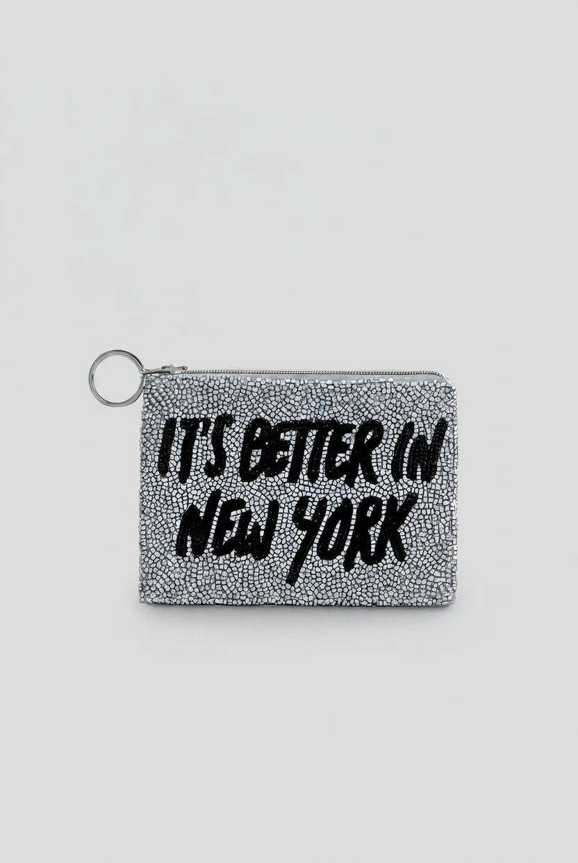 Shop Tiana New York Tiana Designs Hand Beaded Its Better in New York Coin Purse Purse for women – premium loungewear and festival fashion at Spoiled Brat