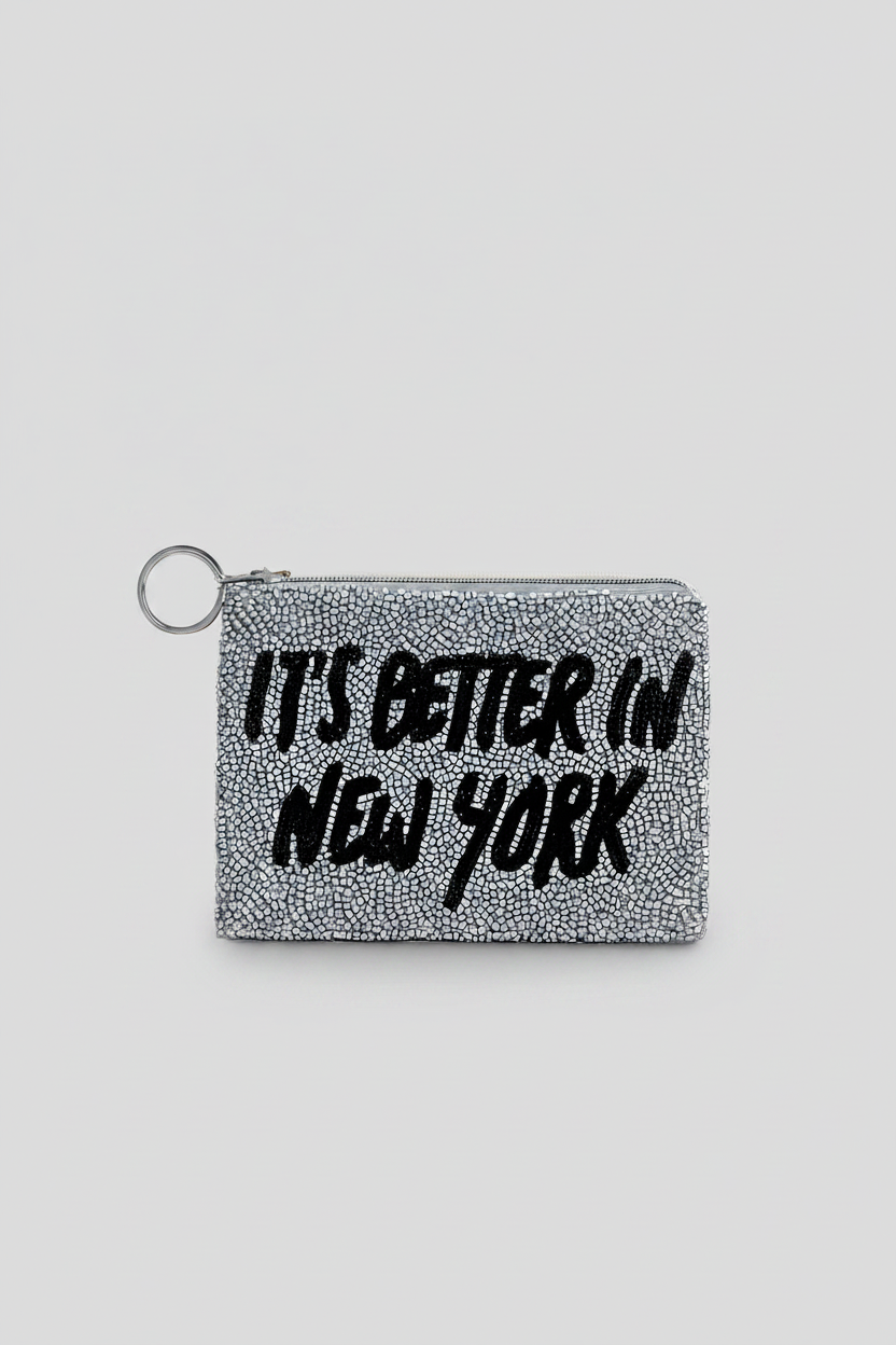 Shop Tiana New York Tiana Designs Hand Beaded Its Better in New York Coin Purse Purse for women – premium loungewear and festival fashion at Spoiled Brat