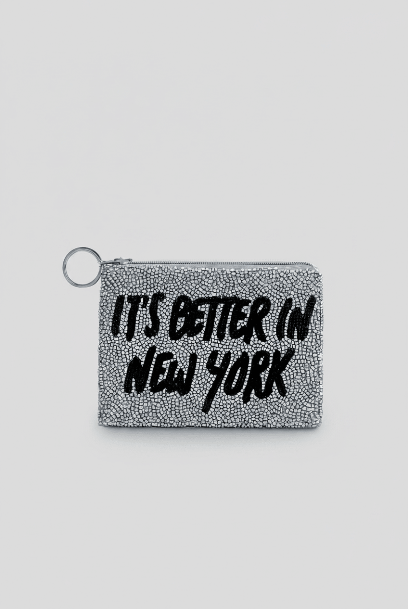 Shop Tiana New York Tiana Designs Hand Beaded Its Better in New York Coin Purse Purse for women – premium loungewear and festival fashion at Spoiled Brat