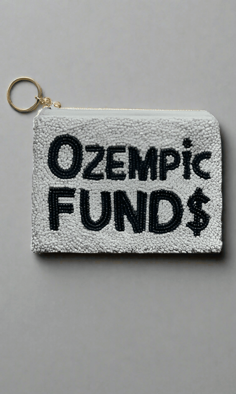 Shop Tiana New York Tiana Designs Hand Beaded Ozempic Funds Coin Purse Purse for women – premium loungewear and festival fashion at Spoiled Brat