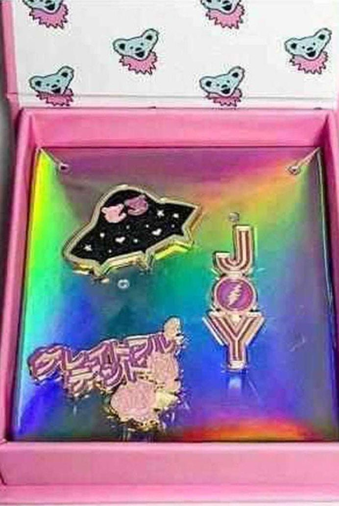 Shop Trixy Starr Trixy Starr x Grateful Dead Pin Set Pin for women – premium loungewear and festival fashion at Spoiled Brat